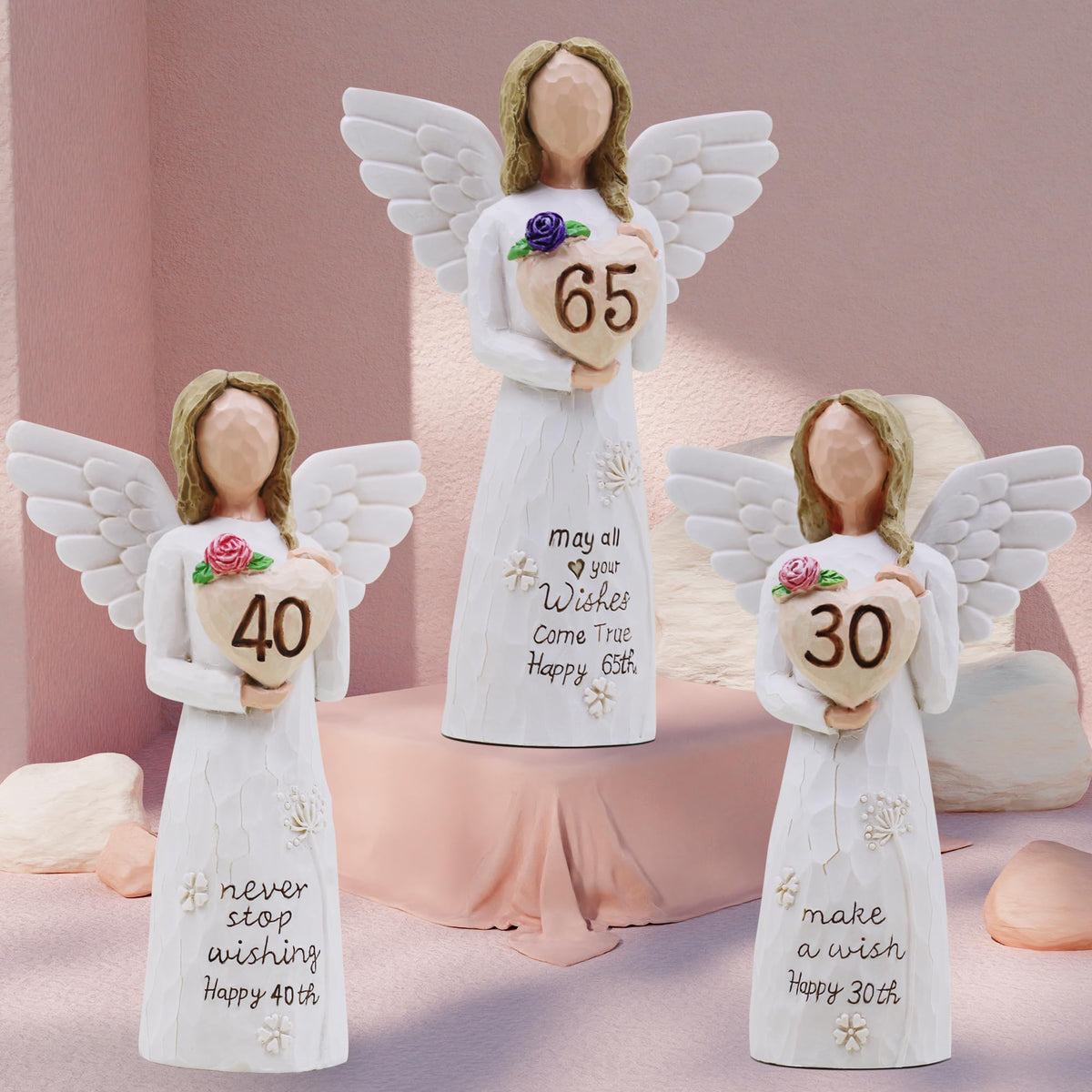 AcowSpt women's birthday decoration figurine ideal on shelf or mantel.
