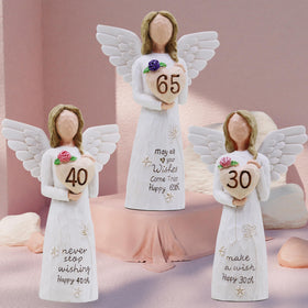 AcowSpt women's birthday decoration figurine ideal on shelf or mantel.
