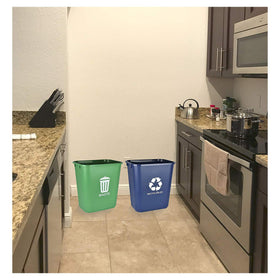 Acrimet easy clean wastebasket ready for everyday use.