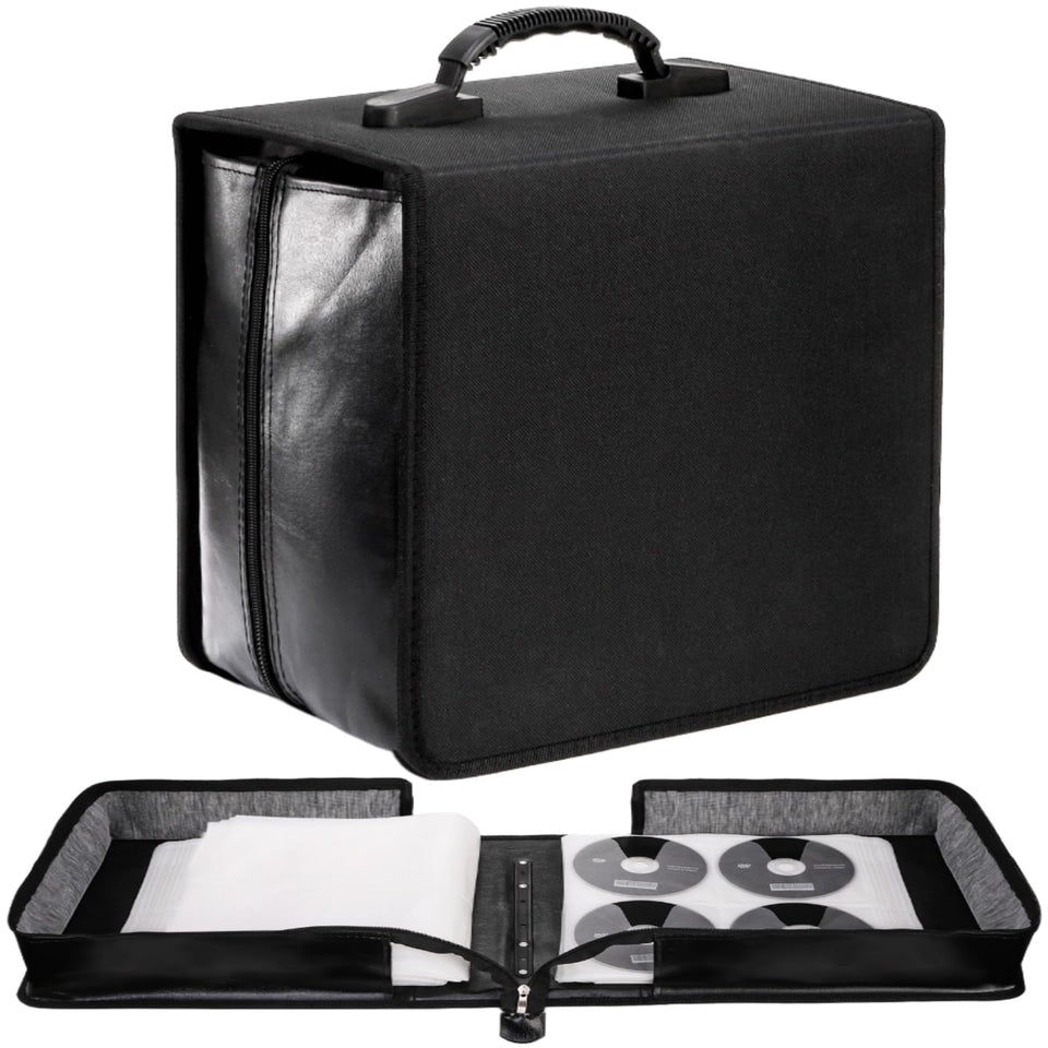 Acshio CD/DVD Case Holder with 520-disc capacity for organized media storage