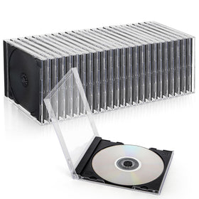 Acshio clear CD jewel case front view with transparent cover for fast CD selection