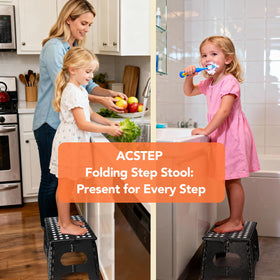 ACSTEP 300-pound capacity label conveys reliability for everyday use.