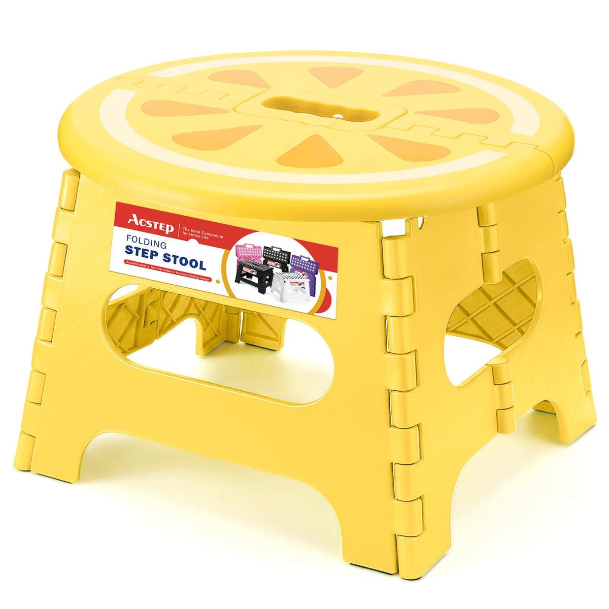 ACSTEP folding step stool 9 inch main image; sturdy and compact for daily use.