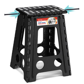 ACSTEP folding step stool closed with handle for compact storage.