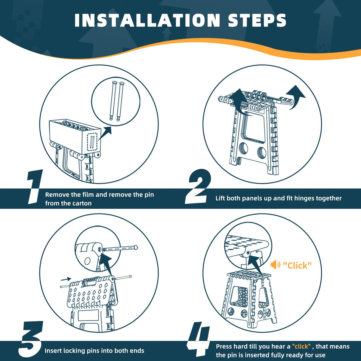 ACSTEP supports up to 400 lbs with reinforced construction