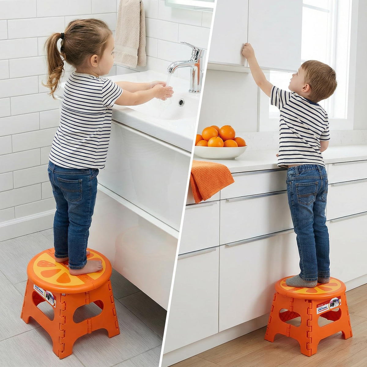 ACSTEP kid-friendly round seat supports comfortable daily use.