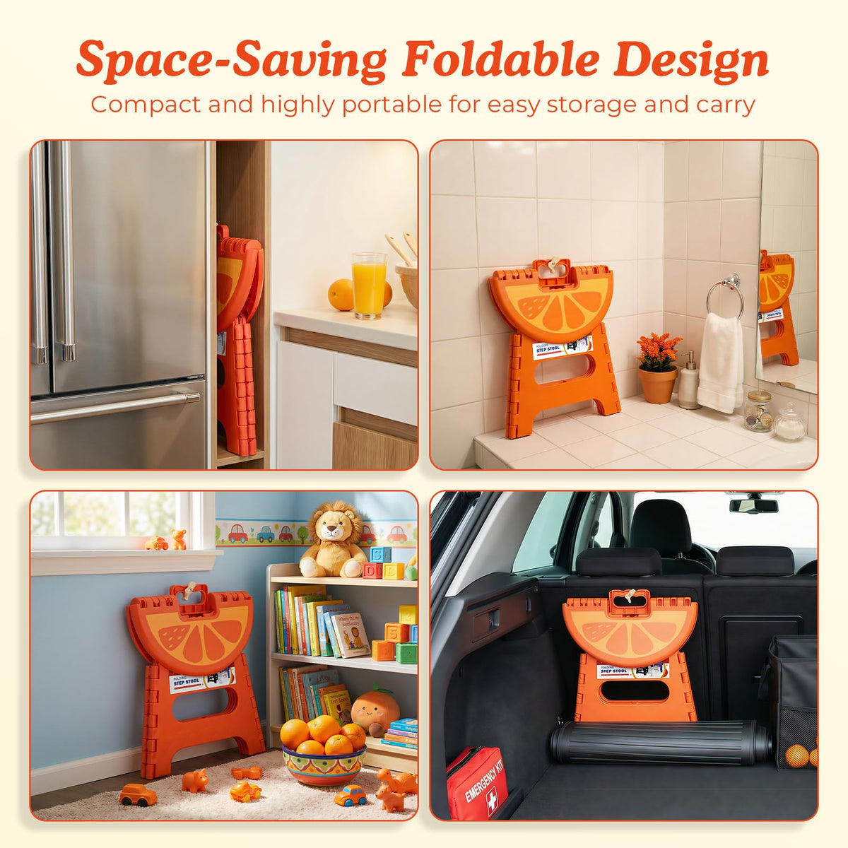 ACSTEP versatile indoor and outdoor stool for multiple tasks.