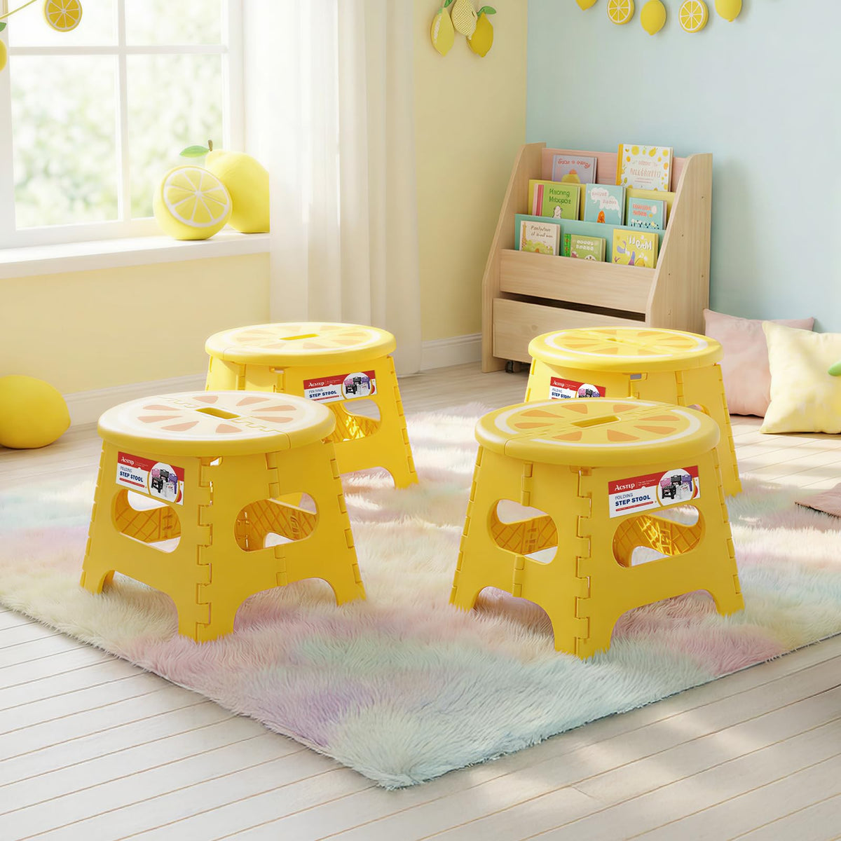 ACSTEP portable stool supports both children and adults during crafts and chores.