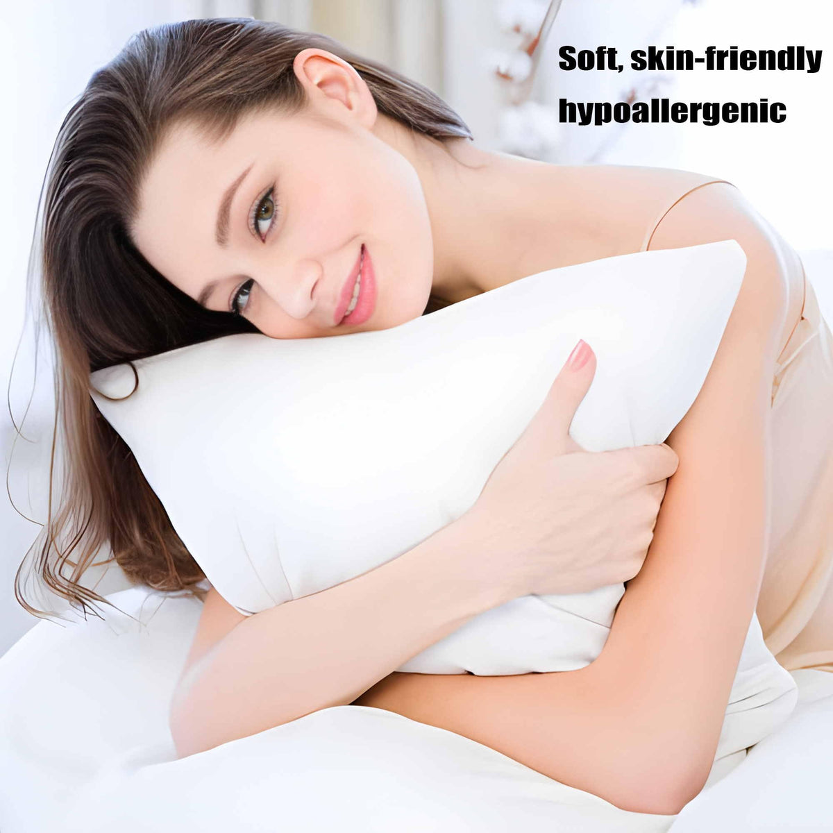 Acteb two-pack packaging highlights hypoallergenic down-alternative fill.