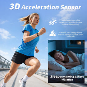 ADAWO 3D accelerometer sensor accurately tracks steps