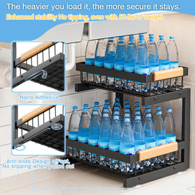 ADBIU organizer fits 13.5-17.5 inches with umbrella expansion in standard cabinets