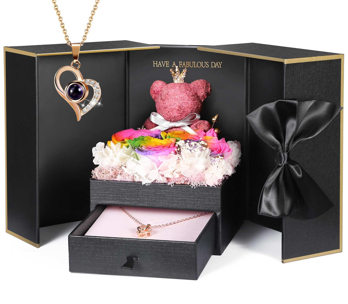 ADDWel unique eternal flower gift with keepsake presentation.