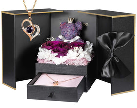 ADDWel decorative rose centerpiece enhances vanity or shelf display