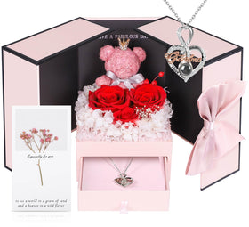 ADDWel preserved roses heart bouquet showing lasting beauty for grandma