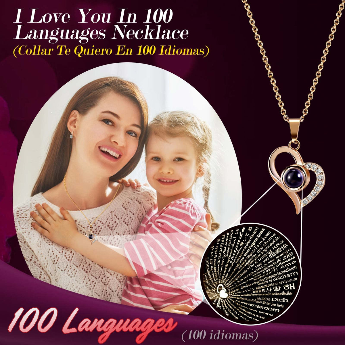 ADDWel rose box reveals hidden I Love You necklace for a memorable surprise
