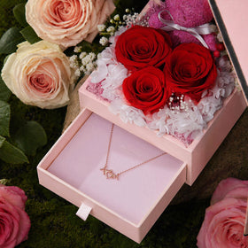 ADDWel rose detail shot emphasizes preserved bloom beauty and color