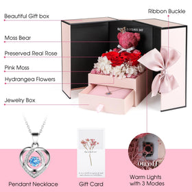 ADDWel rose gift box with necklace showcases a timeless keepsake for birthdays.