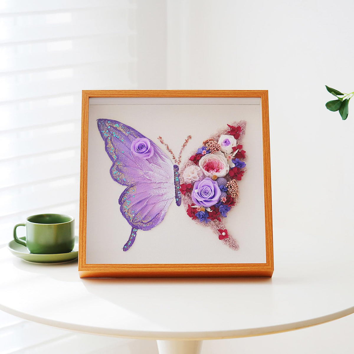 ADDWel shadow box with acrylic panel protection keeps dust away.
