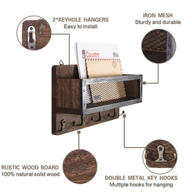 ADIIL entryway wall display in a hallway for organization.