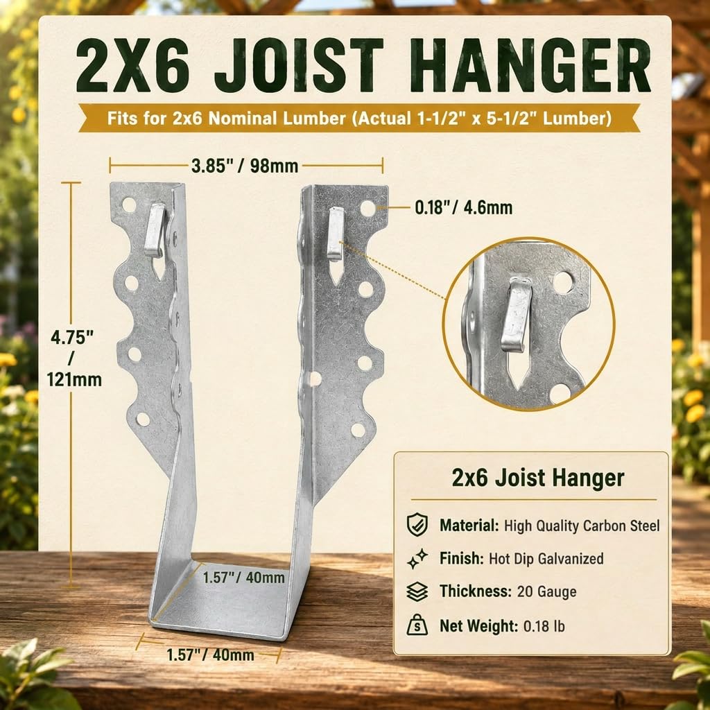ADLMPW joist hanger installation setup demonstrates quick, precise screw placement.