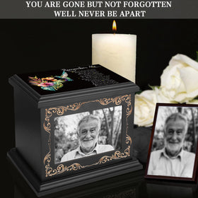 ADMLC urn top pattern and inscription offer peaceful symbolism.