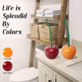 ADNIKIA gift-ready cherry brush set for a playful bathroom decor.