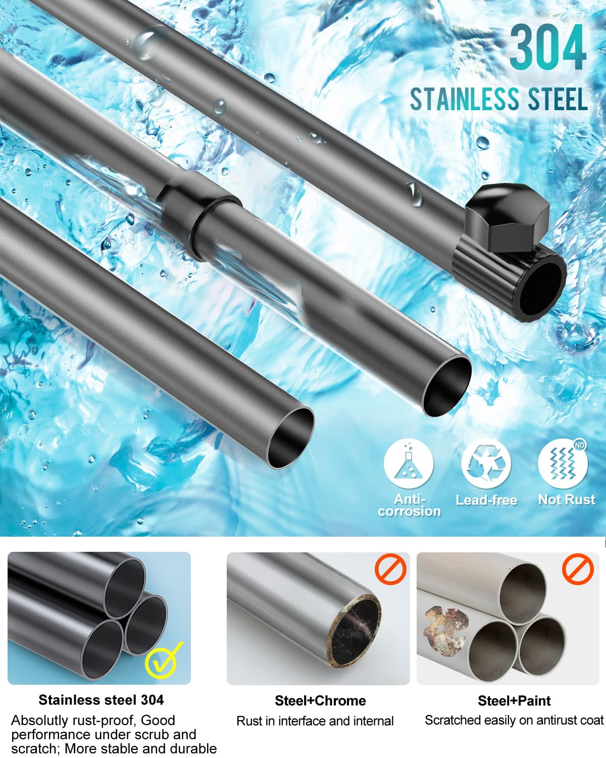 ADOVEL trays with drainage prevent water pooling and keep contents dry.