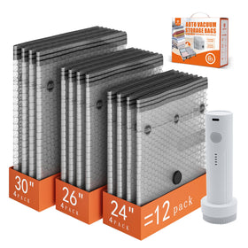 ADTO travel vacuum bags pack showing compact clothing storage for trips