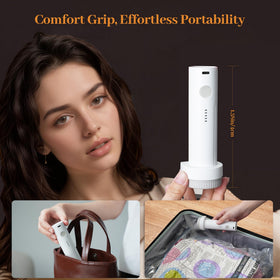 ADTO vacuum bag demonstrates three size options for clothes and accessories.