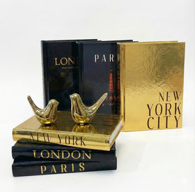 ADUN Stationery Paris-London-New-York decorative books set for chic coffee table display.
