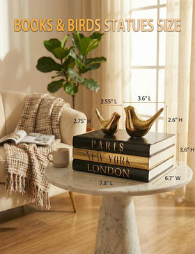 ADUN Stationery vertical shelf display showcases city names with elegant gold accents.