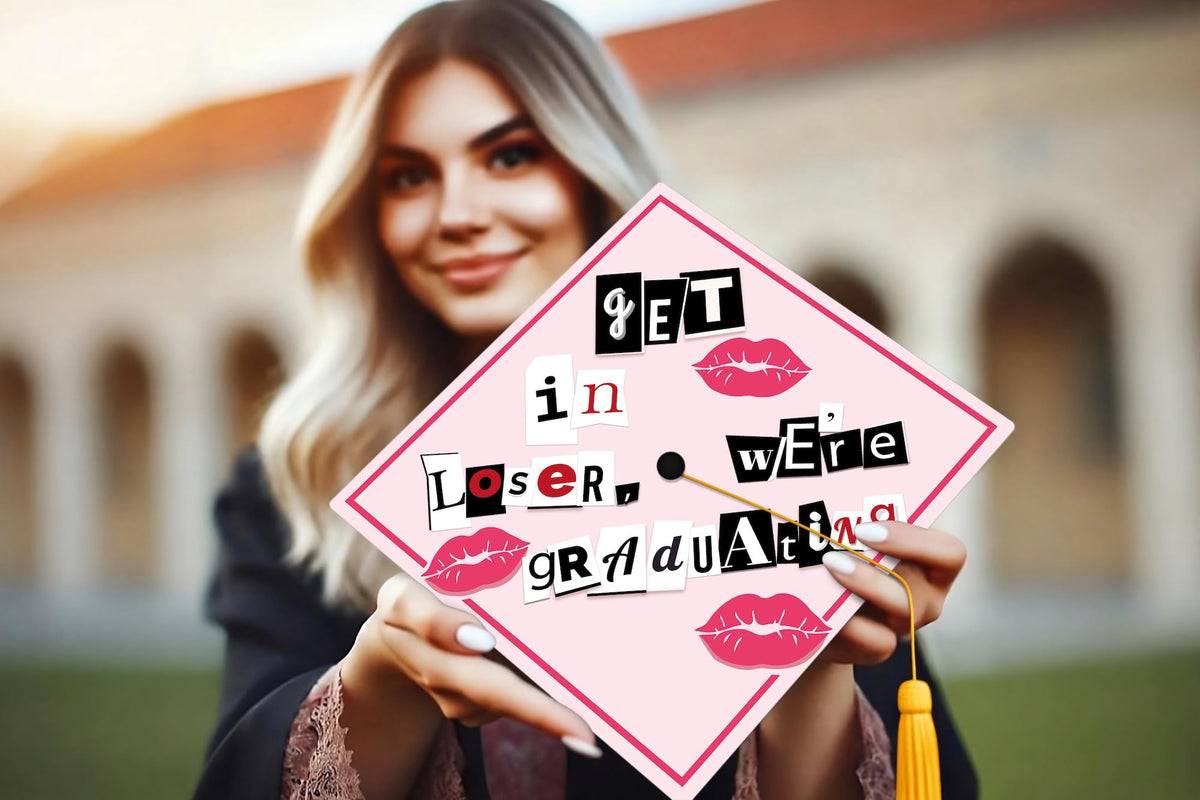 ADVANSYNC cap topper easy-to-apply design for fast graduation decoration.