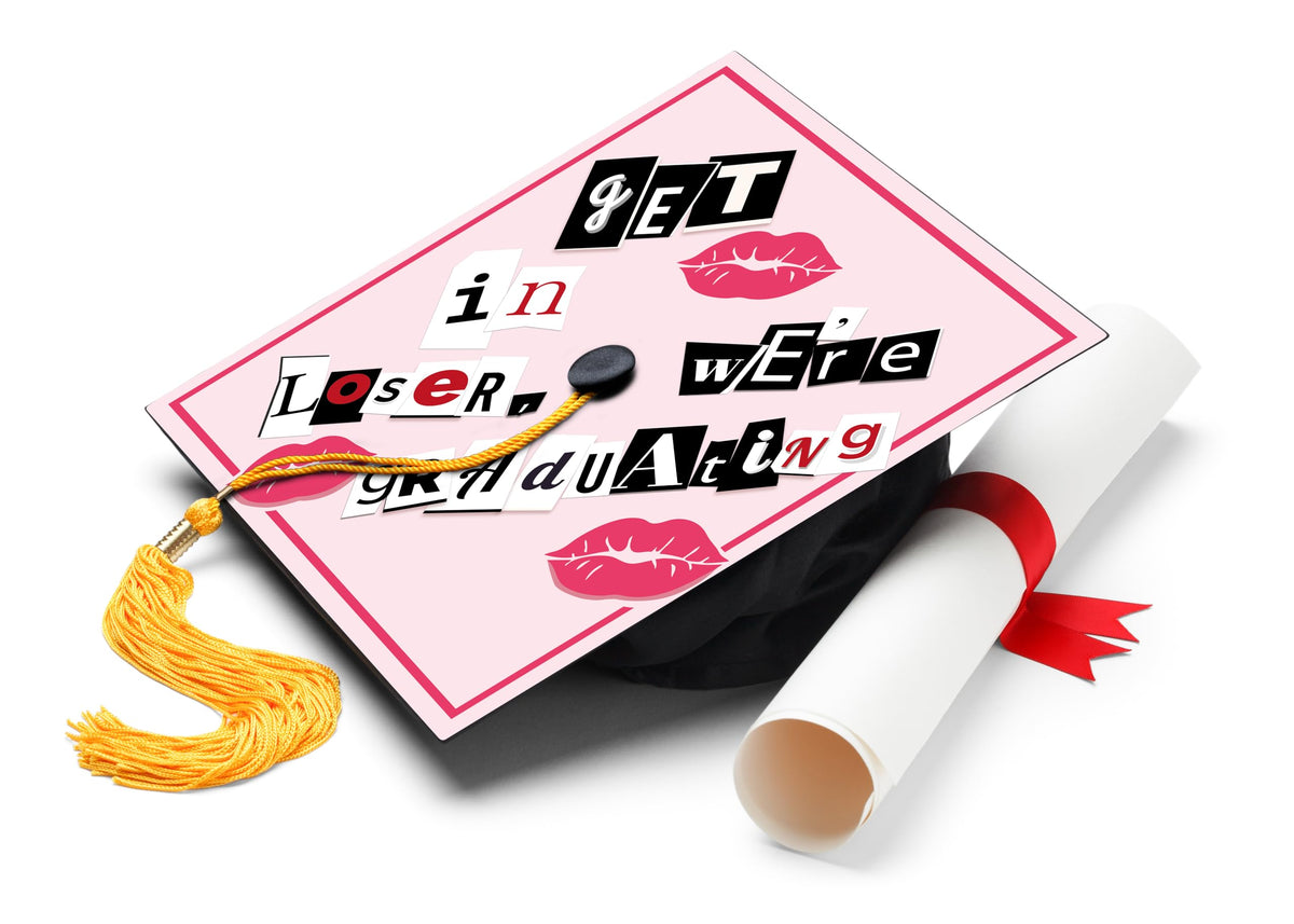 ADVANSYNC graduation cap topper with self-adhesive backing for quick, secure placement.