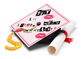 ADVANSYNC graduation cap topper with self-adhesive backing for quick, secure placement.