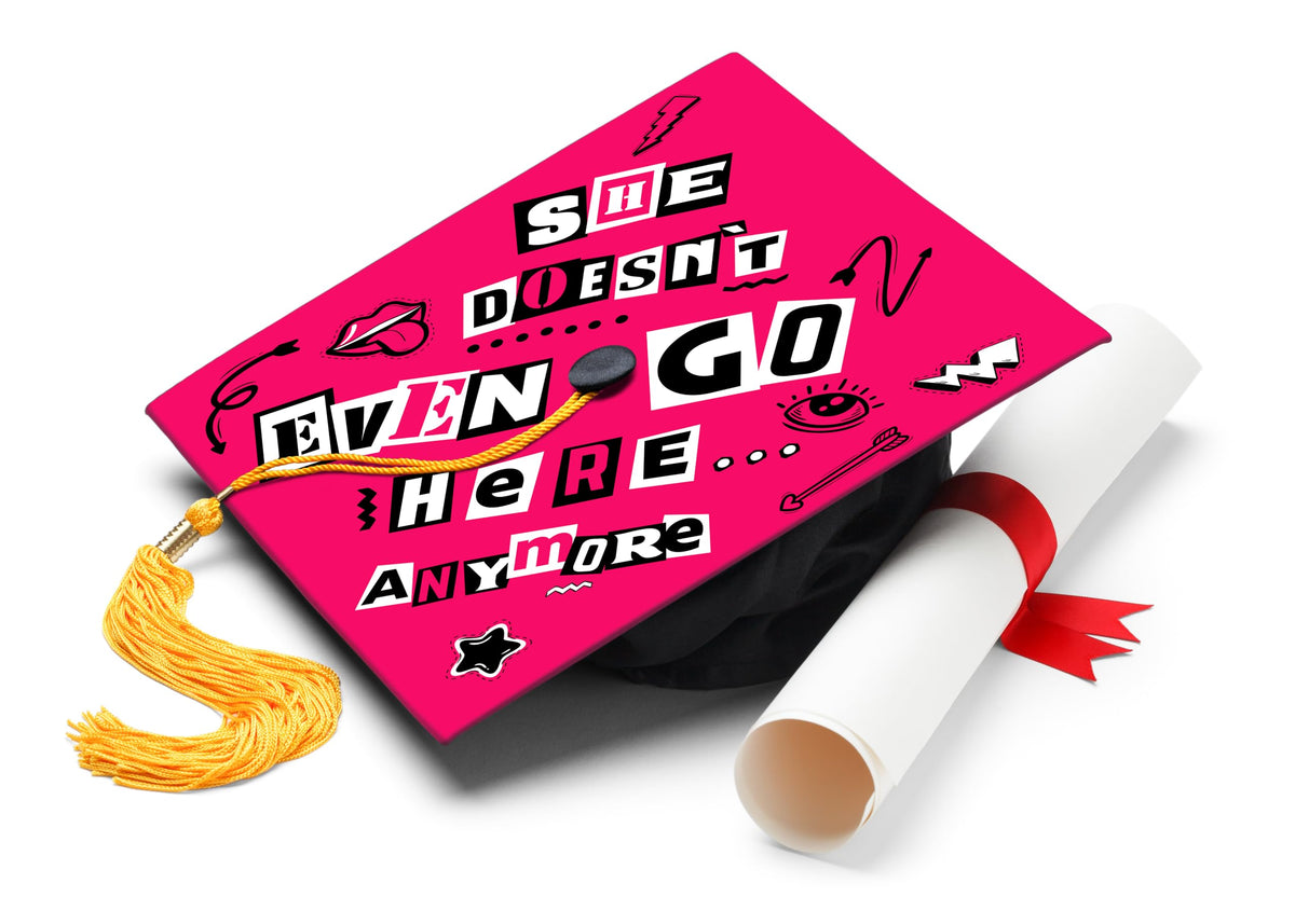ADVANSYNC cap topper design on graduation cap adds bold style for photos