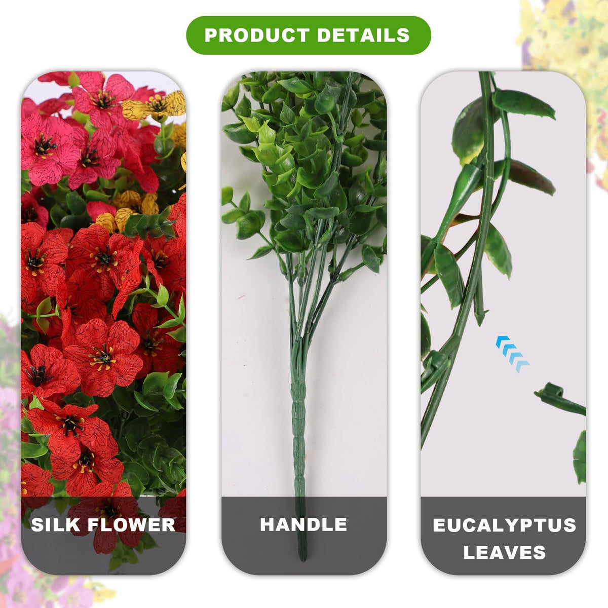 ADXORA hot pink artificial flowers brighten any porch or patio