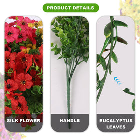 ADXORA hot pink artificial flowers brighten any porch or patio