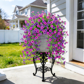 ADXORA artificial flowers for porch or front door with realistic look.