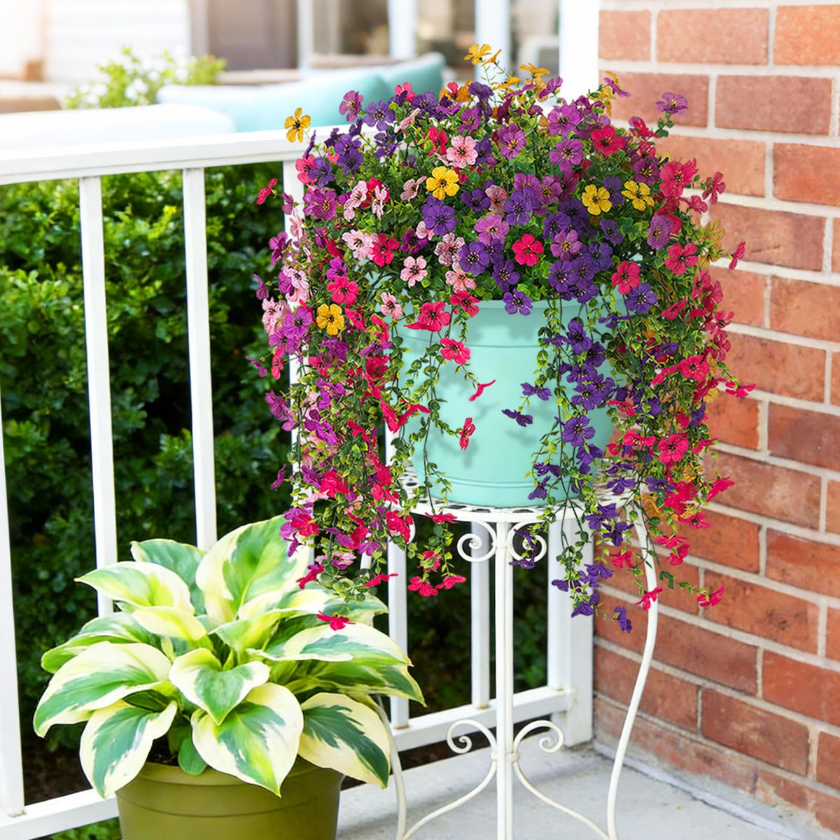 ADXORA balcony, patio, yard hanging flowers boost curb appeal.
