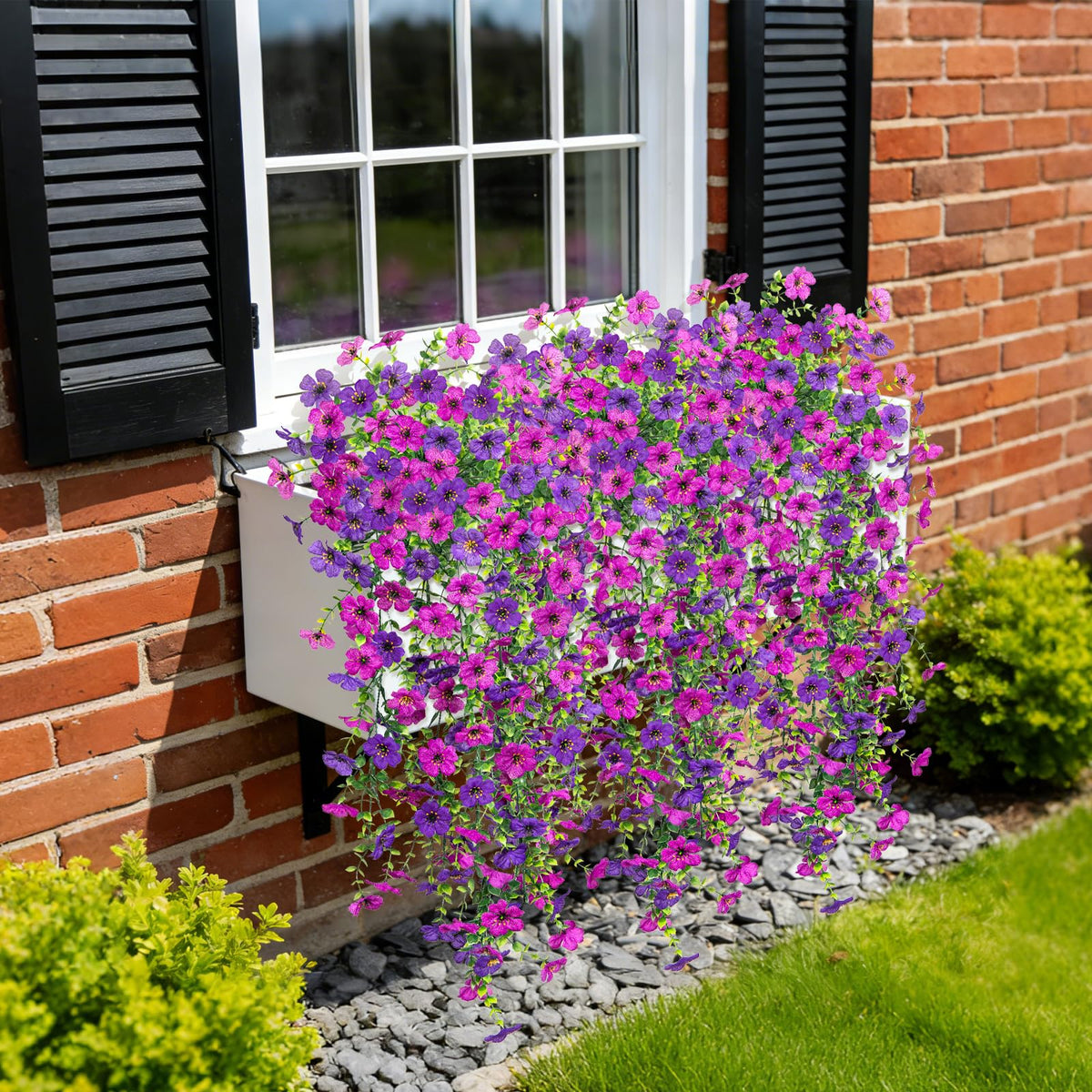 ADXORA silk daisies for balcony and yard decor year round.