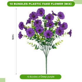 ADXORA Morning Glory artificial flowers close-up reveals realistic petals for indoor display.