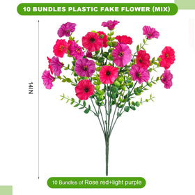 ADXORA artificial morning glory flowers offering durable, weatherproof patio decor