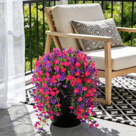 ADXORA outdoor flowers with realistic eucalyptus for seasonal garden color.