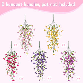 ADXORA realistic artificial outdoor flowers that mimic real blooms.