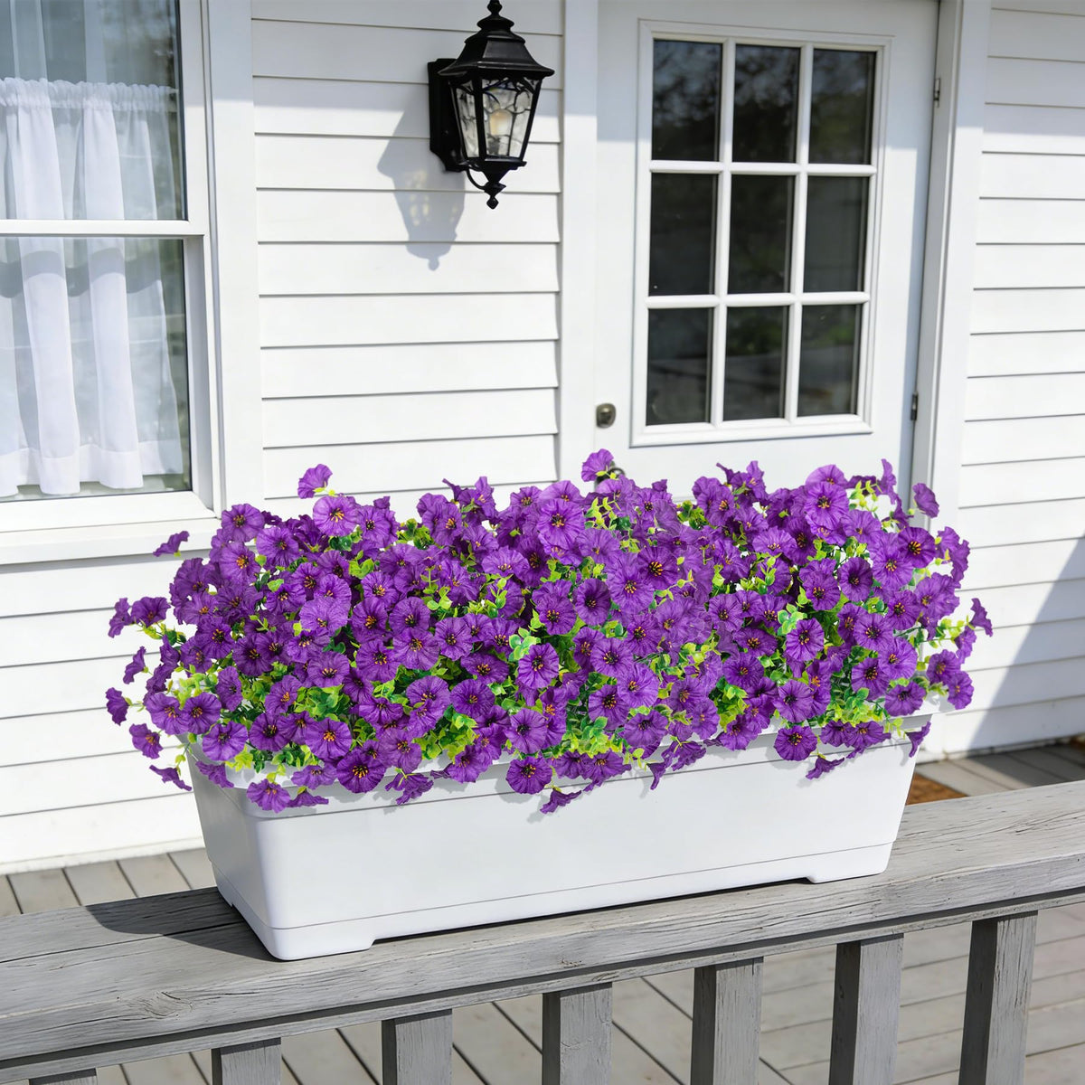 ADXORA UV resistant artificial flowers designed for year-round outdoor decoration.