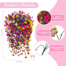 ADXORA UV-resistant silk flowers for porch and outdoor spaces.