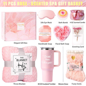 Aeenr pink flannel blanket, soft and cozy for warm nights.