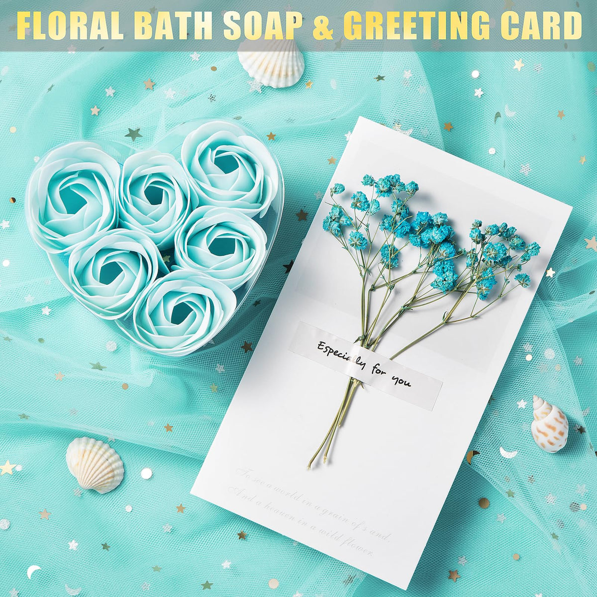 Aeenr diamond handmade soap adds a premium spa touch.