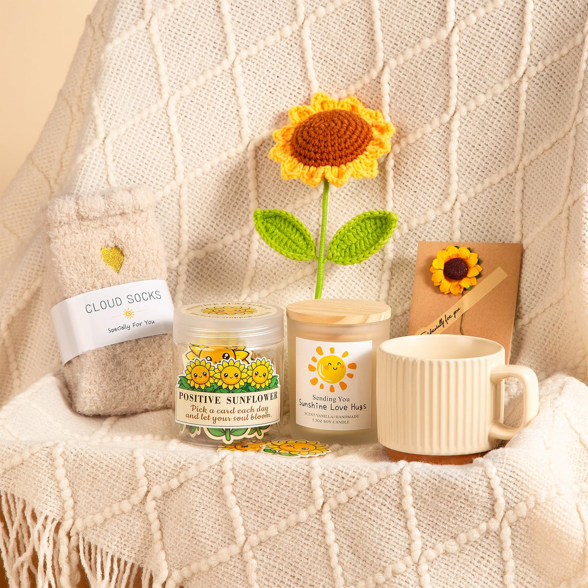 Aeenr gift box bundles comforting items for loved ones.