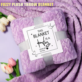 Aeenr purple fleece blanket highlights plush warmth for cozy evenings